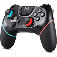 Zexrow Mando para Nintendo Switch- Mando Pro Controller Mando pc Inalambrico con Función Gyro Axis-Dual Shock y Turbo…